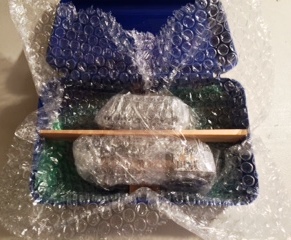 STEP 6: Bubble wrap the entire package inside the box. When you shake the box, you should hear....nothing.